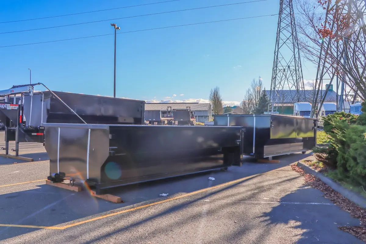 Roll-off dumpster ready for waste disposal at job site for Construction Dumpster Rental in Spotsylvania Courthouse